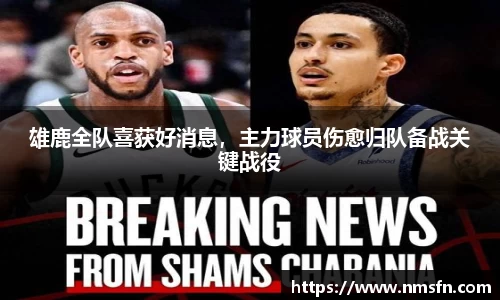 雄鹿全队喜获好消息，主力球员伤愈归队备战关键战役
