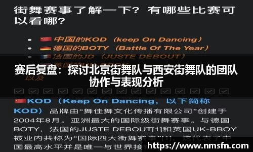 赛后复盘：探讨北京街舞队与西安街舞队的团队协作与表现分析