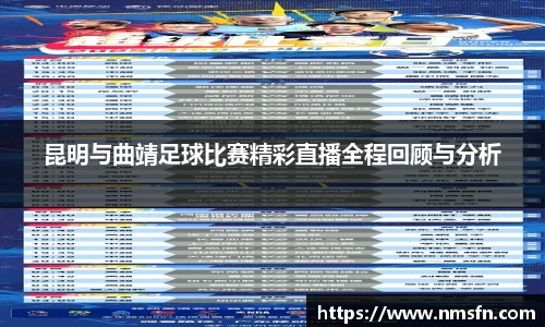 昆明与曲靖足球比赛精彩直播全程回顾与分析